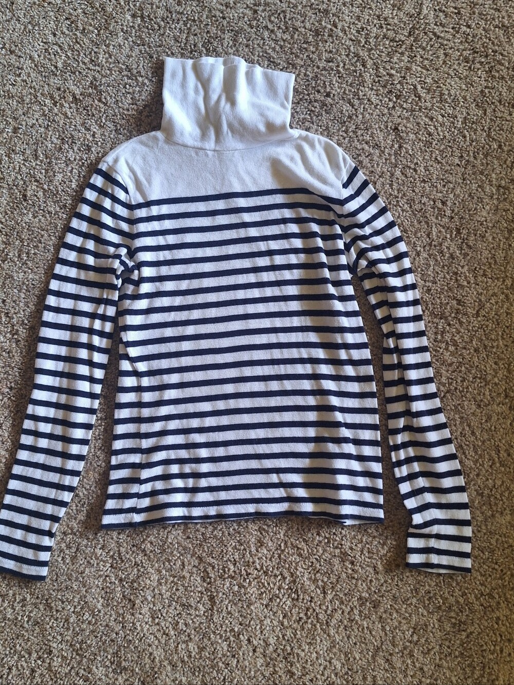 J.Crew Striped Turtleneck Sweater Small